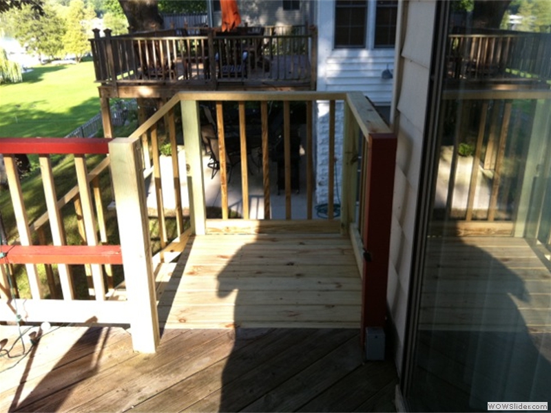 Elevated staircase retrofit