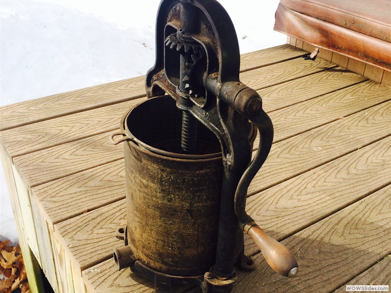 Fruit Press End Table