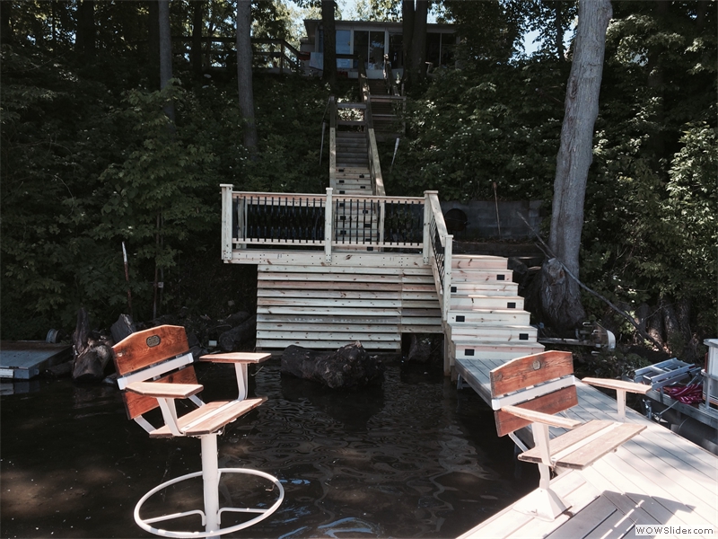 Lake Staircase and Deck